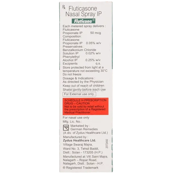 fluticone nasal spray 12 ml